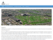 Tablet Screenshot of apexcapital.com